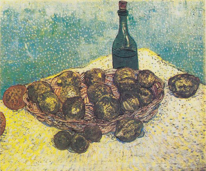 Vincent Van Gogh Still Life with Bottle, Lemons and Oranges china oil painting image